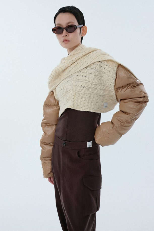 RE;CODE - 스웨터 - [RE;CODE 여성] Padded Sleeves Shawl