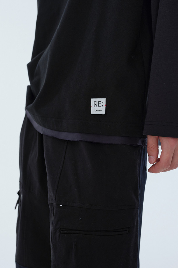 RE;CODE - 긴팔티셔츠 - [RE;CODE 남성] Lining Detail Longsleeve T-shirt