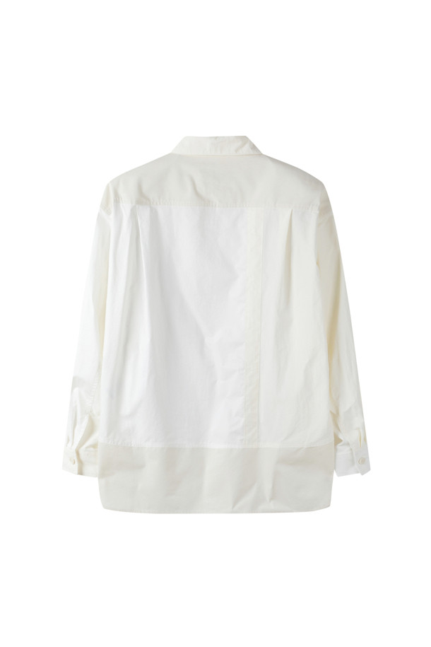 RE;CODE - 긴팔셔츠 - [RE;CODE 남성] Asymmetry Patchwork Shirt