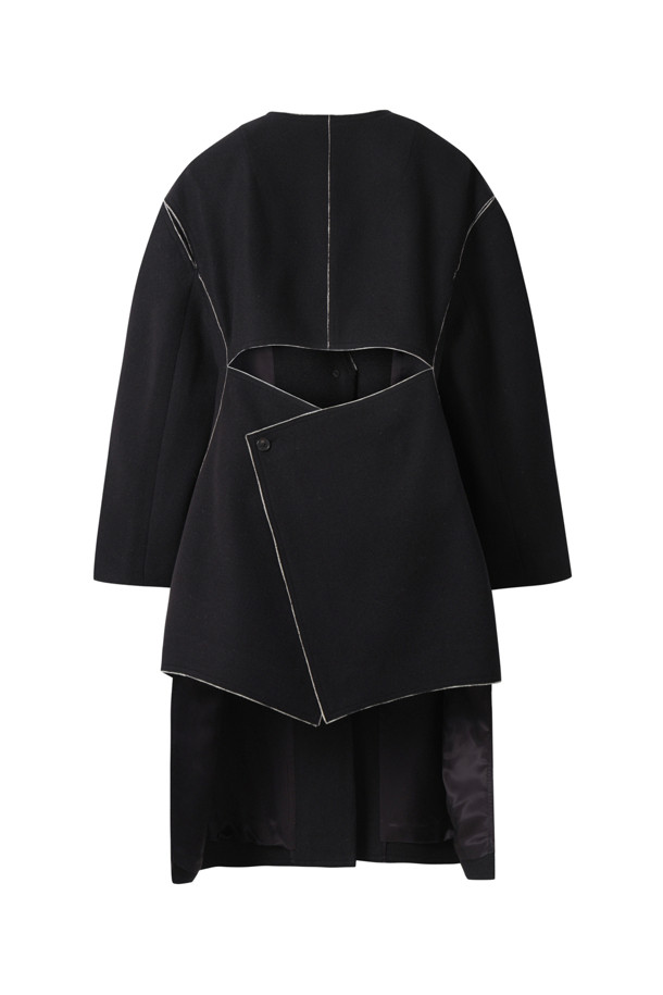 RE;CODE - 코트 - [RE;CODE 여성] Unbalanced Slit Shoulder Coat