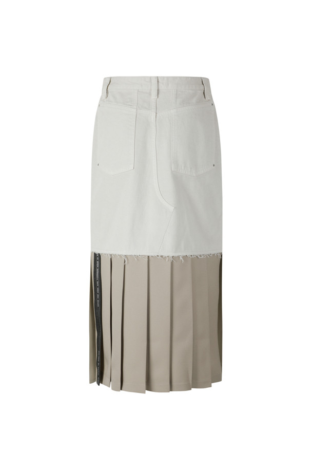 RE;CODE - 롱스커트 - [RE;CODE 여성] Back pleats Denim Long Skirt