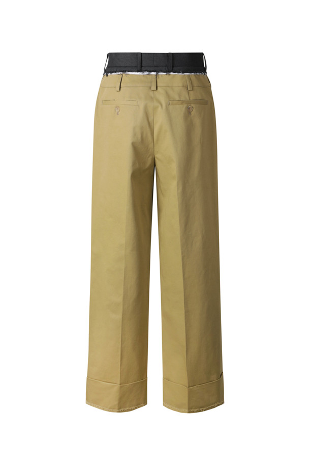 RE;CODE - 롱/미디팬츠 - [RE;CODE 여성] Double Waist Cotton Trousers