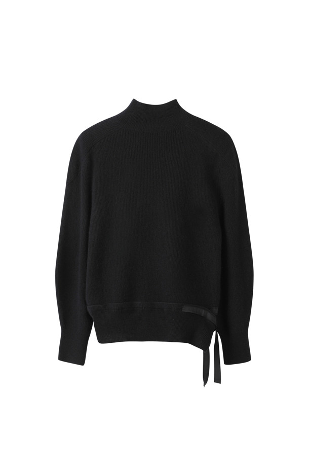 RE;CODE - 스웨터 - [RE;CODE 여성] Slit Woven Patch Knit Top