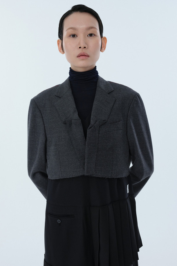 RE;CODE - 자켓 - [RE;CODE 여성] Cropped Raw Edge Jacket