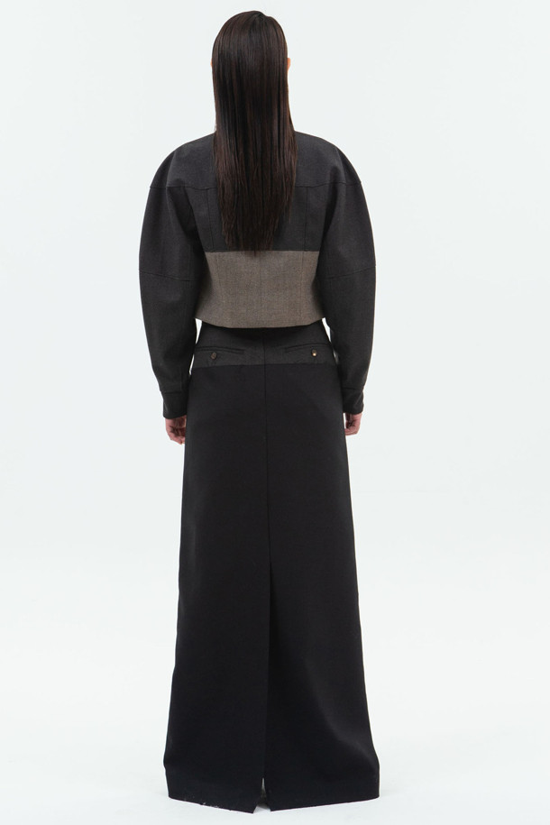 RE;CODE - 롱스커트 - [RE;CODE 여성] Puzzle Raw Egde Maxi Skirt