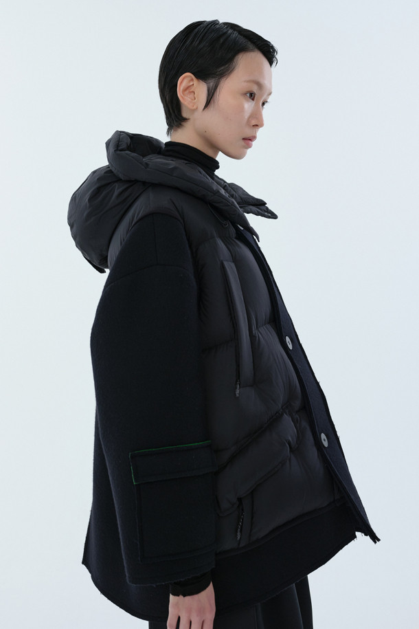 RE;CODE - 패딩 - [RE;CODE 여성] Woven Mixed Half Goose Down Jumper