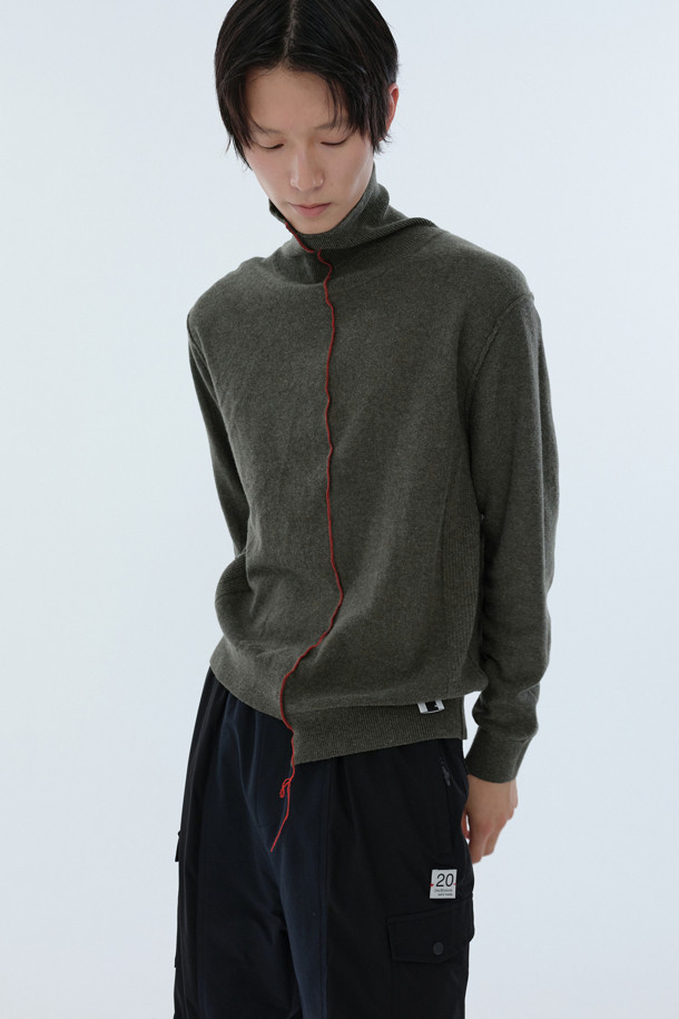 RE;CODE - 스웨터 - [RE;CODE 남성] Half Split Knit Top