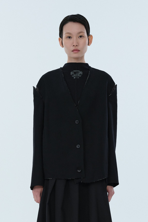 RE;CODE - 자켓 - [RE;CODE 여성] V-neck Slit Shoulder Jacket Coat