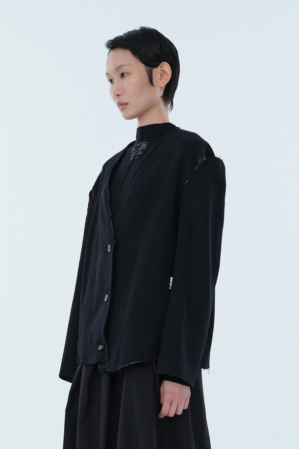 RE;CODE - 자켓 - [RE;CODE 여성] V-neck Slit Shoulder Jacket Coat