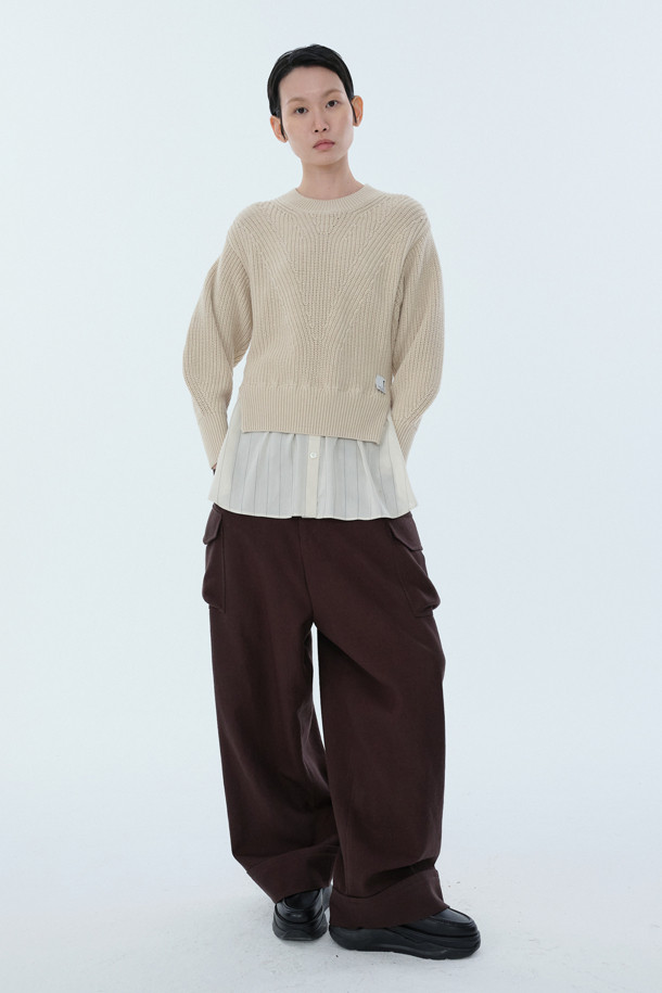 RE;CODE - 스웨터 - [RE;CODE 여성] Shirts Layered Sweater