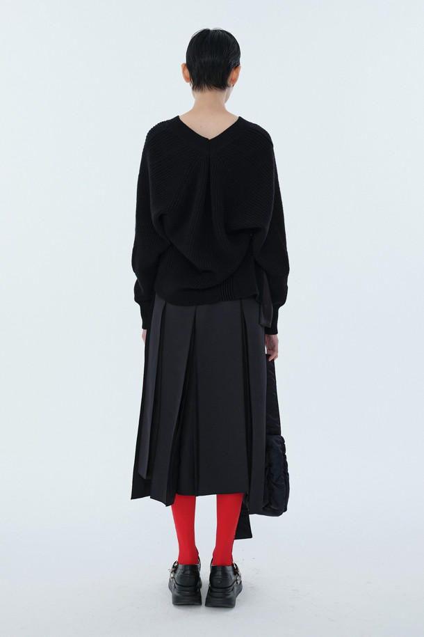 RE;CODE - 스웨터 - [RE;CODE 여성] Lining Patchwork Sweater