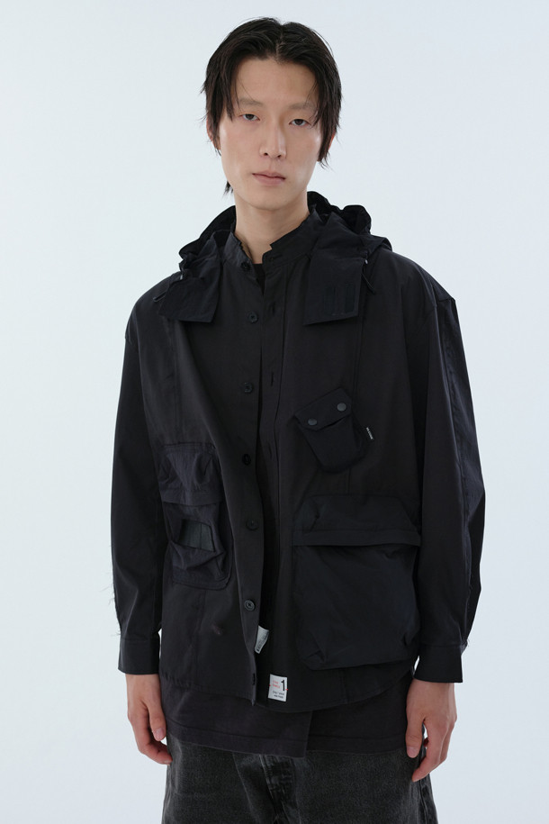 RE;CODE - 블루종/점퍼 - [RE;CODE 남성] Pocket Patchwork Shirt Jumper