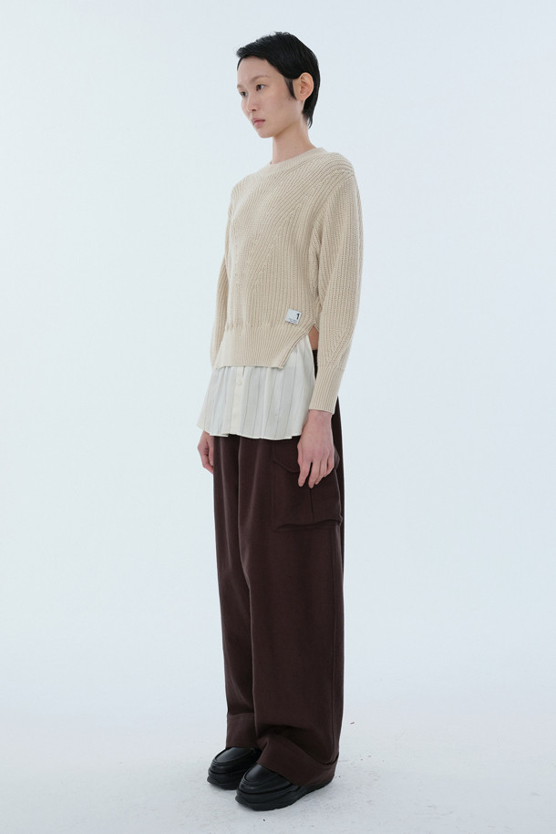 RE;CODE - 스웨터 - [RE;CODE 여성] Shirts Layered Sweater