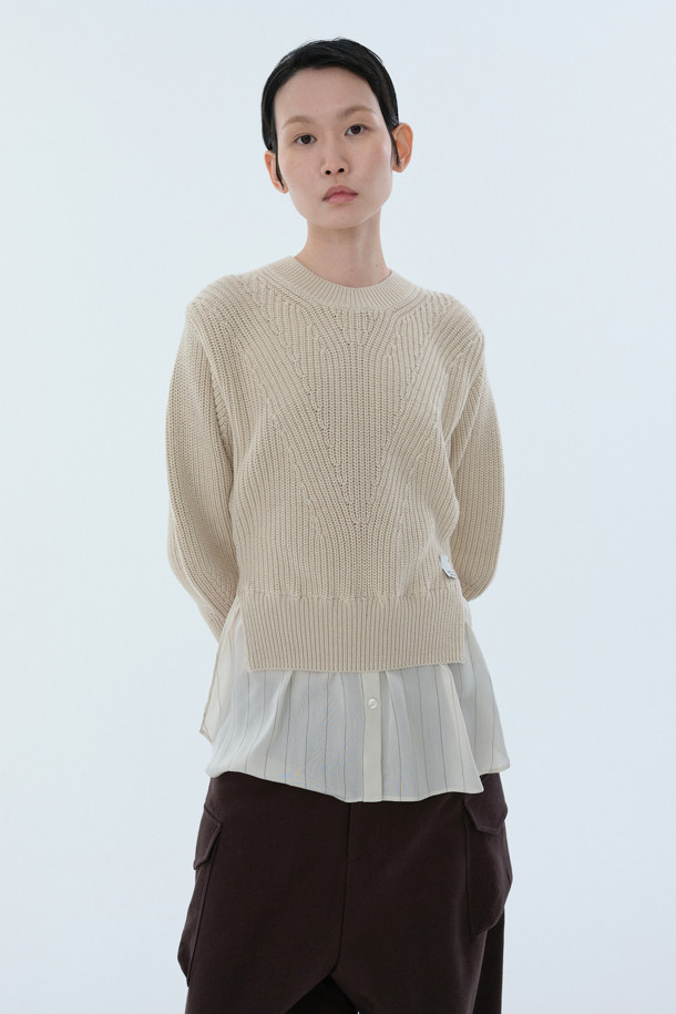 RE;CODE - 스웨터 - [RE;CODE 여성] Shirts Layered Sweater