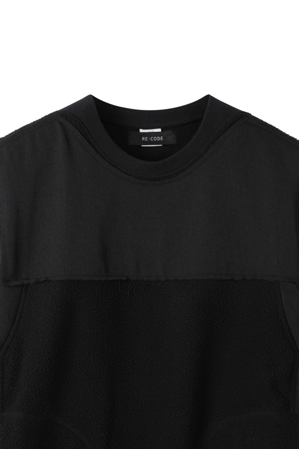 RE;CODE -  - [RE;CODE 남성] Pannel Fleece Top