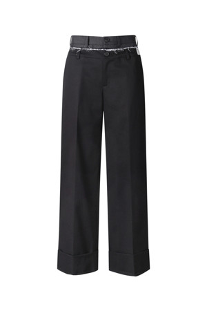 [RE;CODE 여성] Double Waist Cotton Trousers