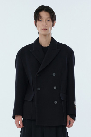 [RE;CODE 남성] Oversized Maxi Double Half Coat