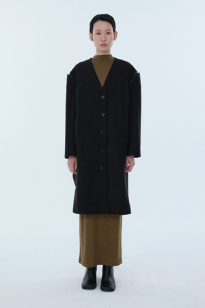 [RE;CODE 여성] Unbalanced Slit Shoulder Coat