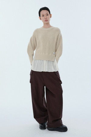 [RE;CODE 여성] Multi Pocket Wide Trousers