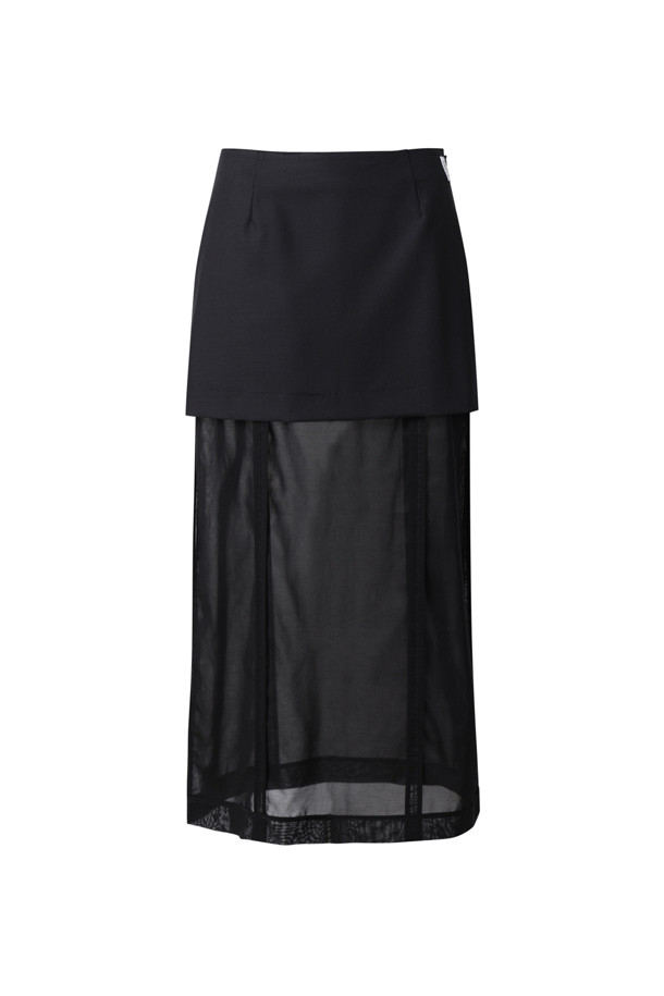 RE;CODE - 롱스커트 - [RE;CODE 여성] Side Slit Lining Patch Skirt