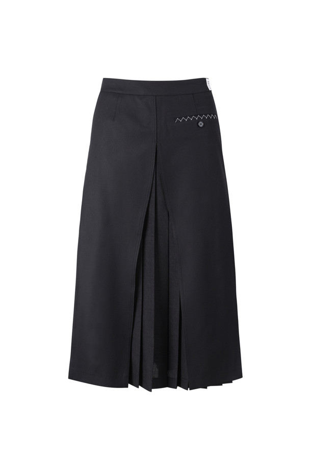 RE;CODE - 롱스커트 - [RE;CODE 여성] A-Line Slit Pleats Lining Skirt