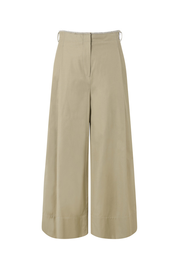 RE;CODE - 롱/미디팬츠 - [RE;CODE 여성] Raw Edged Two Tuck Pants