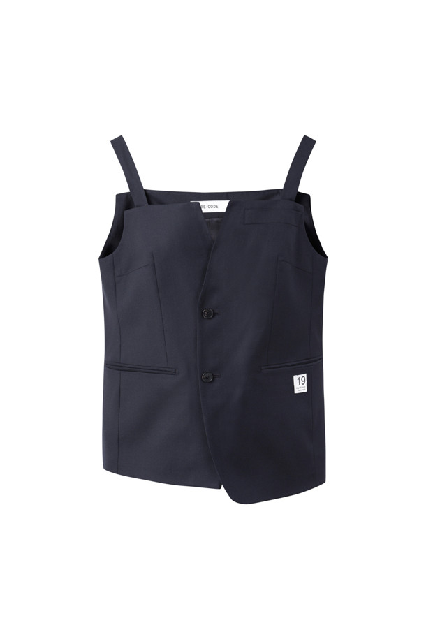 RE;CODE - 니트/가디건 - [RE;CODE 여성] Jacket Mix Sleeveless Vest