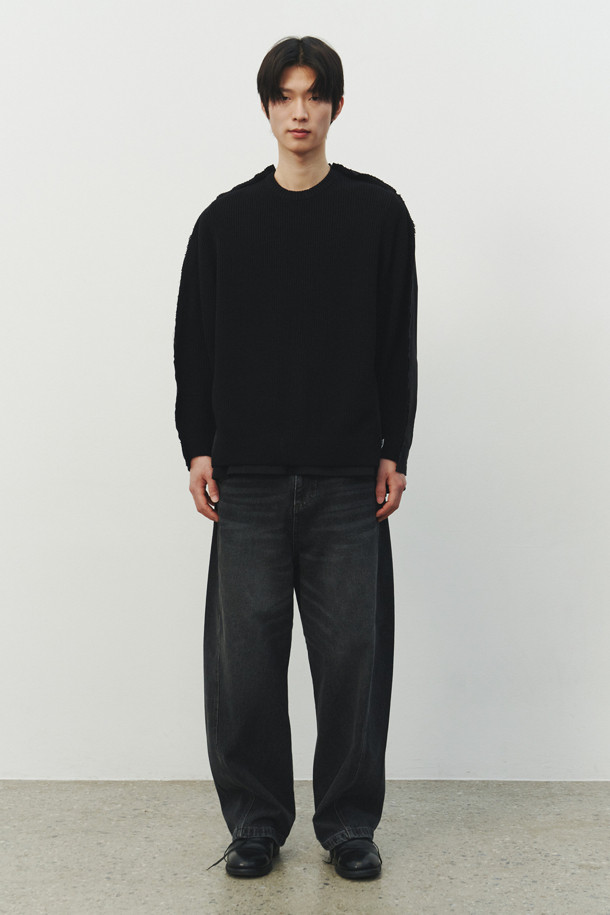 RE;CODE - 스웨터 - [RE;CODE 남성] Back Shirt Knit Top