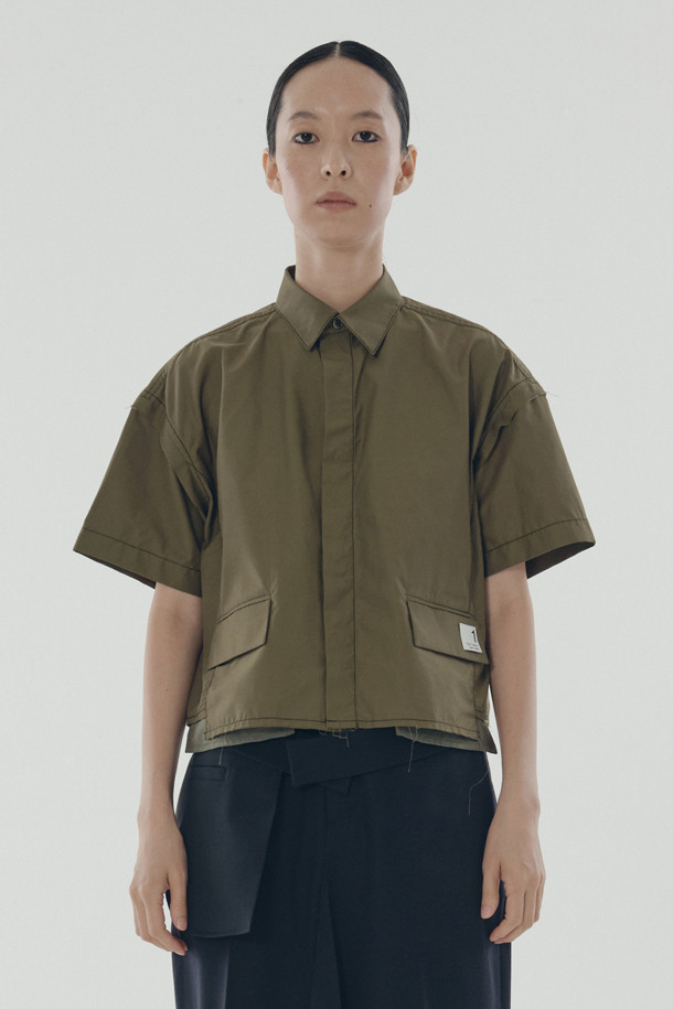 RE;CODE - 셔츠 - [RE;CODE 여성] Out Pocket Crop Shirt