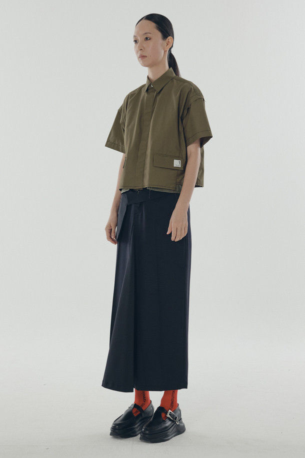 RE;CODE - 셔츠 - [RE;CODE 여성] Out Pocket Crop Shirt