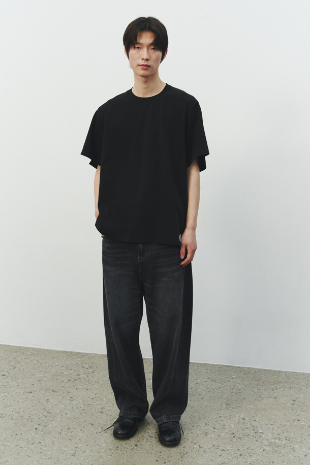 RE;CODE - 반팔티셔츠 - [RE;CODE 남성] Garment Patchwork T-shirt