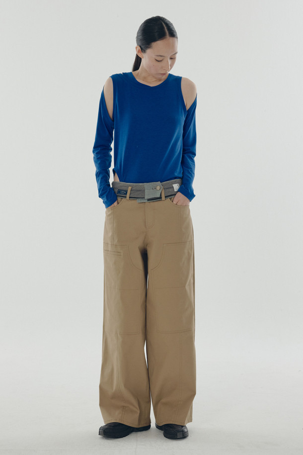 RE;CODE - 롱/미디팬츠 - [RE;CODE 여성] Waist Band Big Pocket Pants