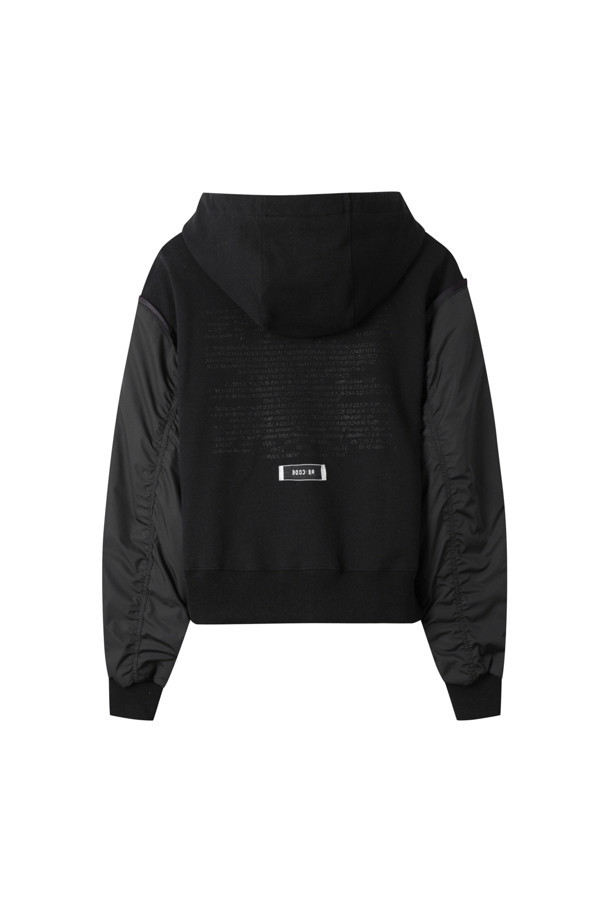 RE;CODE - 점퍼 - [RE;CODE 여성] Bomber Sleeve Zipup Hoodie