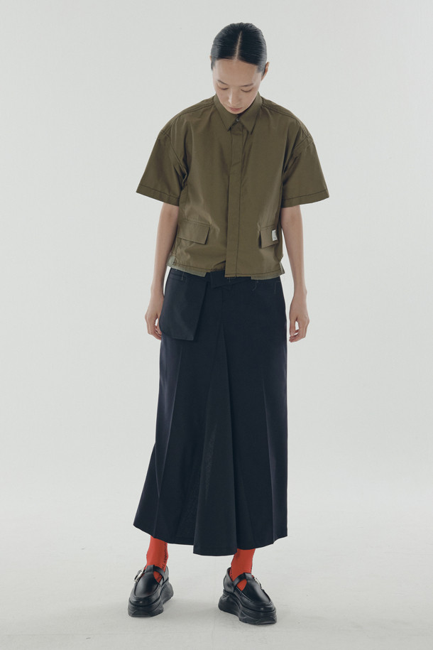 RE;CODE - 셔츠 - [RE;CODE 여성] Out Pocket Crop Shirt