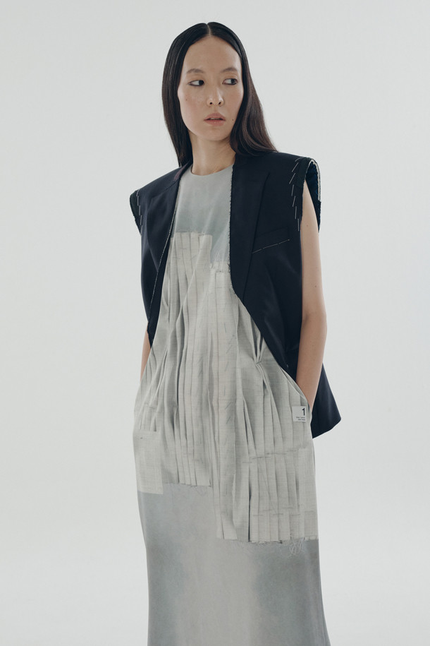 RE;CODE - 베스트 - [RE;CODE 여성] Stitch Point Contrast-Stitch Vest