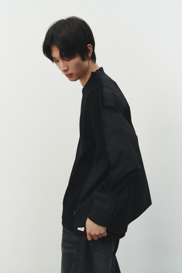 RE;CODE - 스웨터 - [RE;CODE 남성] Back Shirt Knit Top