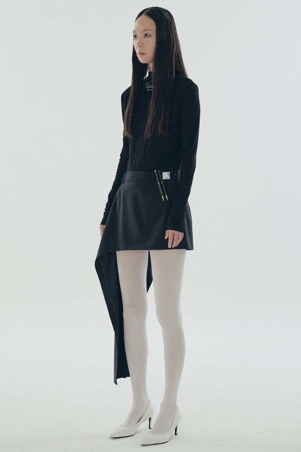 RE;CODE - 롱스커트 - [RE;CODE 여성] Asymmetric Draped Skirt