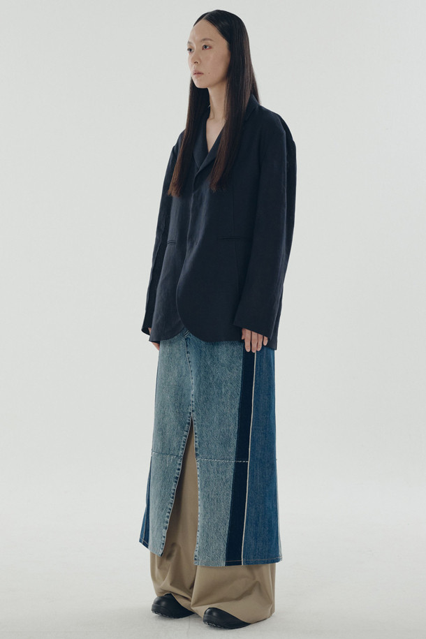 RE;CODE - 롱/미디팬츠 - [RE;CODE 여성] Raw Edged Two Tuck Pants