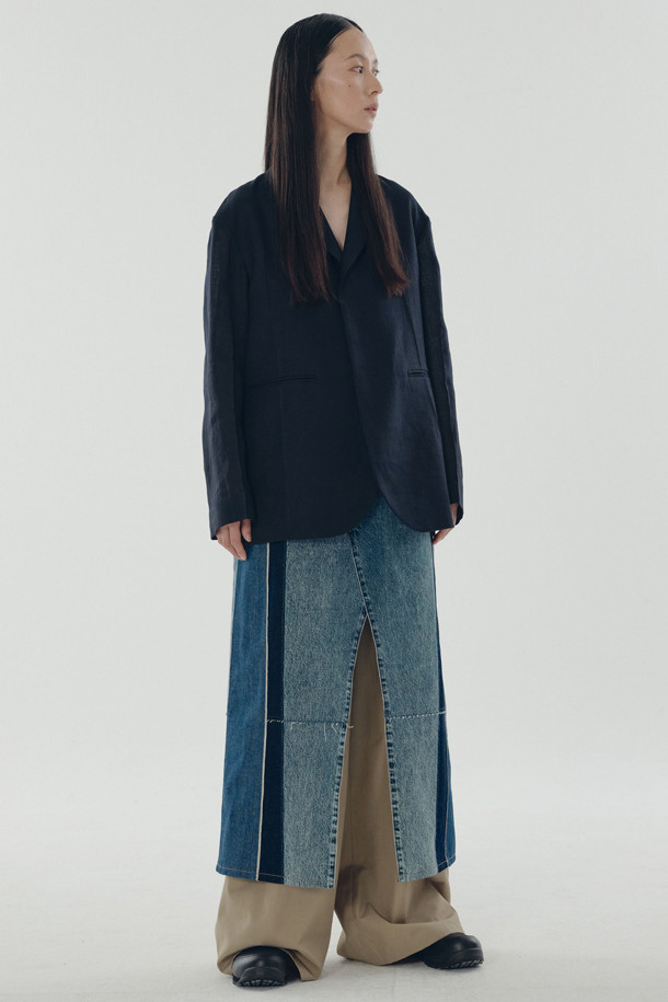 RE;CODE - 롱/미디팬츠 - [RE;CODE 여성] Raw Edged Two Tuck Pants