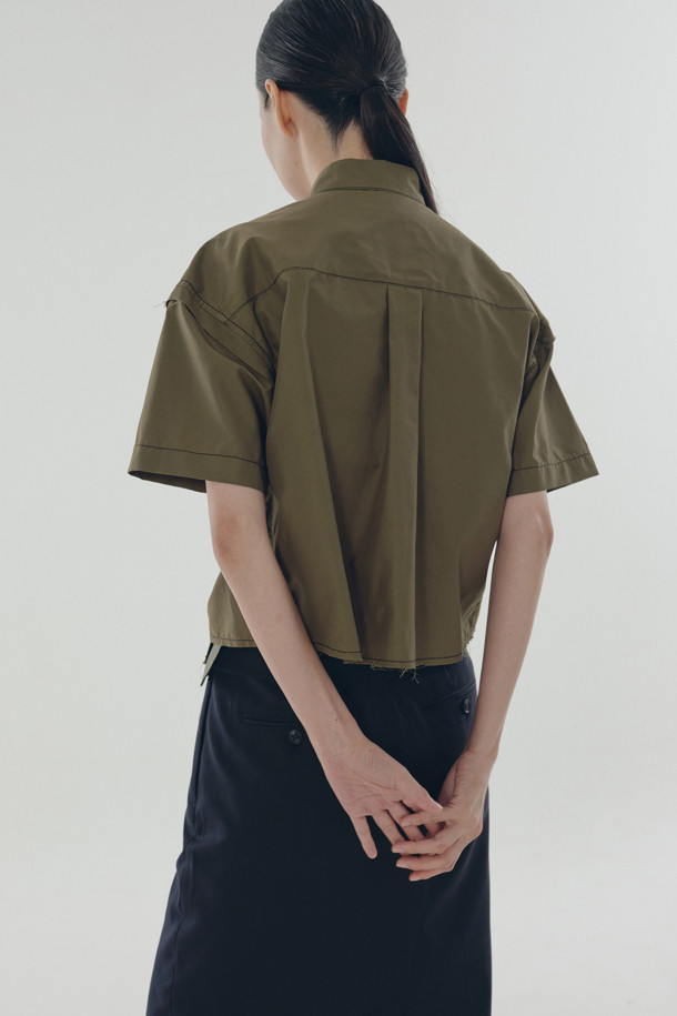 RE;CODE - 셔츠 - [RE;CODE 여성] Out Pocket Crop Shirt