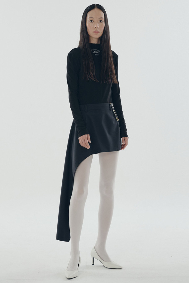 RE;CODE - 롱스커트 - [RE;CODE 여성] Asymmetric Draped Skirt