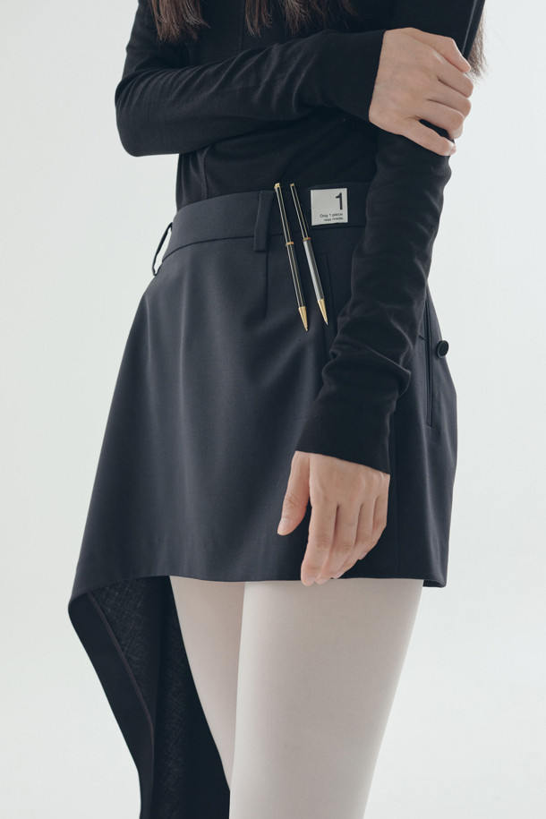 RE;CODE - 롱스커트 - [RE;CODE 여성] Asymmetric Draped Skirt