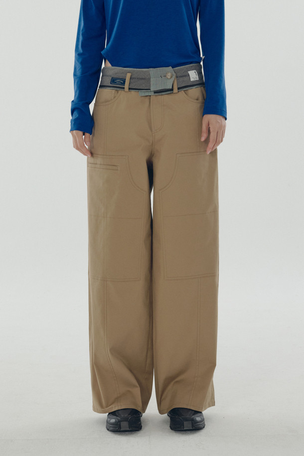 RE;CODE - 롱/미디팬츠 - [RE;CODE 여성] Waist Band Big Pocket Pants