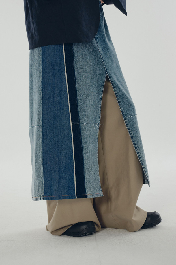 RE;CODE - 롱/미디팬츠 - [RE;CODE 여성] Raw Edged Two Tuck Pants