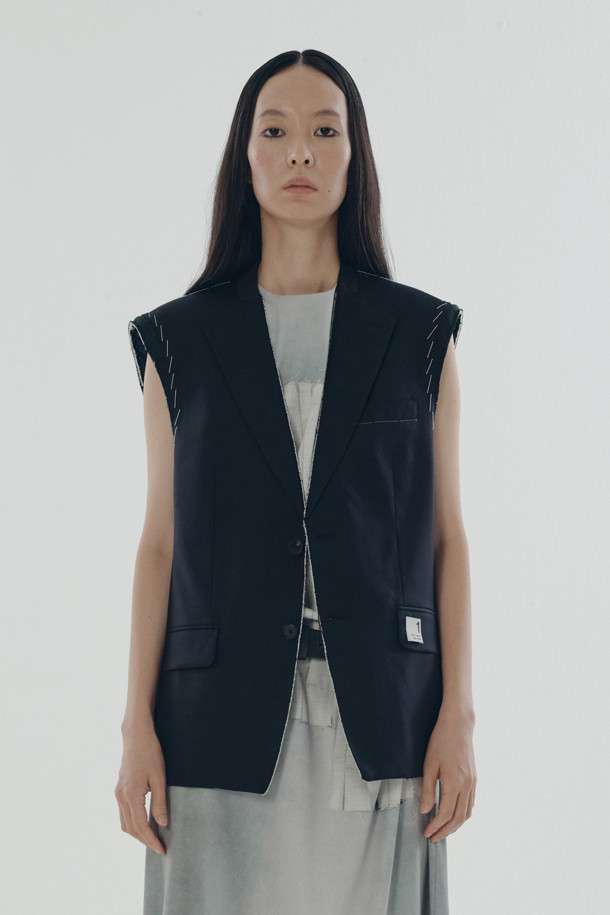 RE;CODE - 베스트 - [RE;CODE 여성] Stitch Point Contrast-Stitch Vest