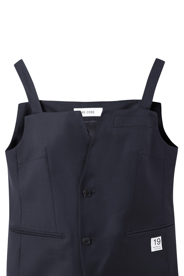 RE;CODE - 니트/가디건 - [RE;CODE 여성] Jacket Mix Sleeveless Vest