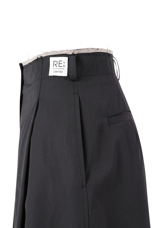 RE;CODE - 롱/미디팬츠 - [RE;CODE 여성] Raw Edged Two Tuck Pants