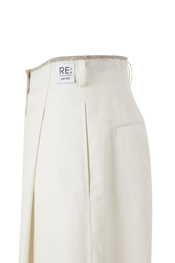 RE;CODE - 롱/미디팬츠 - [RE;CODE 여성] Raw Edged Two Tuck Pants