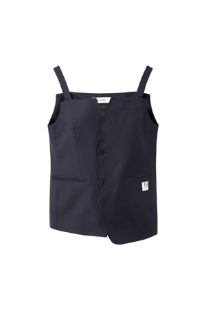 [RE;CODE 여성] Jacket Mix Sleeveless Vest