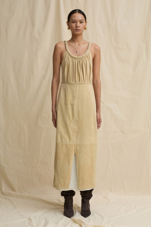 [RE;CODE 여성] Layered Goat Leather Dress